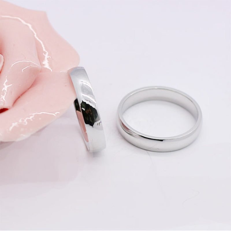 2.8g Sterling Silver Men's Ring with White Gold Plating & Rhodium Finish
