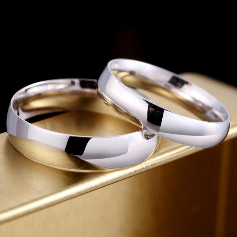 2.8g Sterling Silver Men's Ring with White Gold Plating & Rhodium Finish