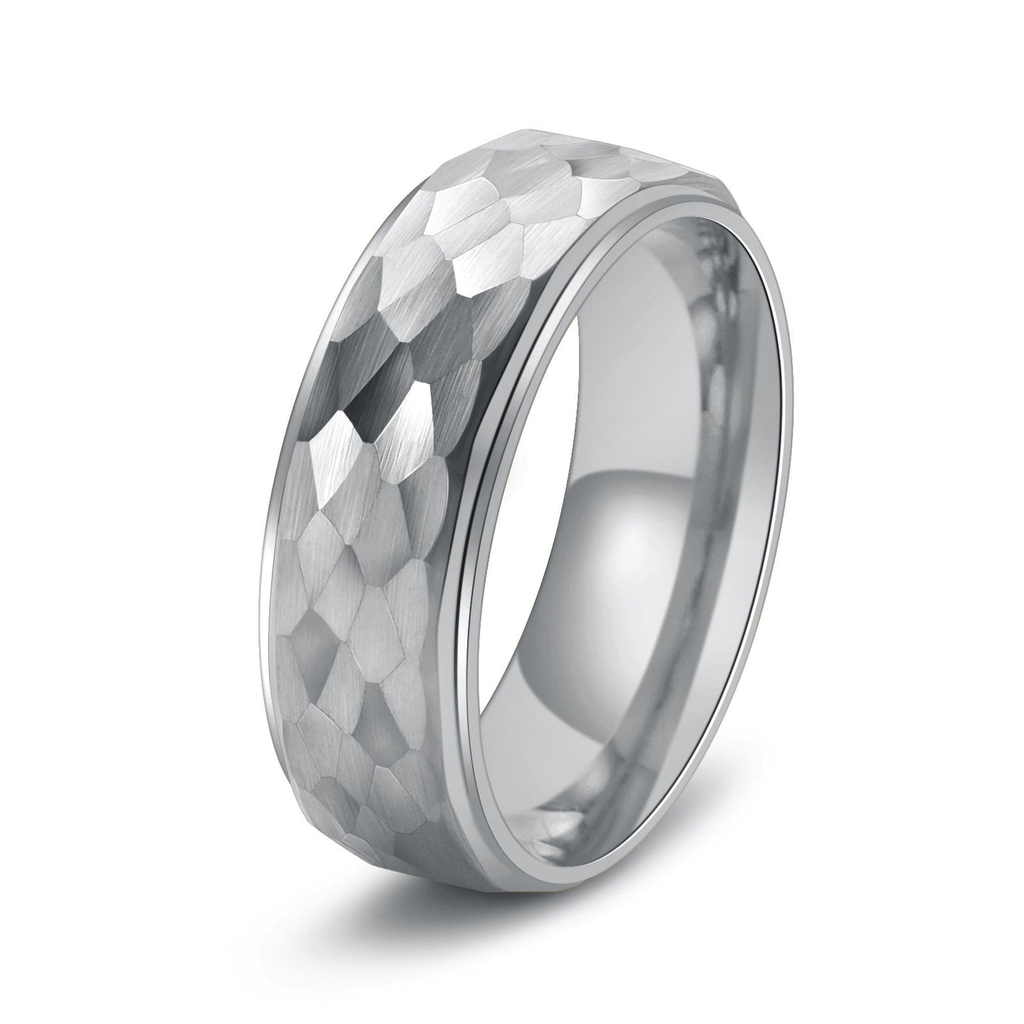 Tungsten Two-Tone Men's Wedding Band Gold Plated