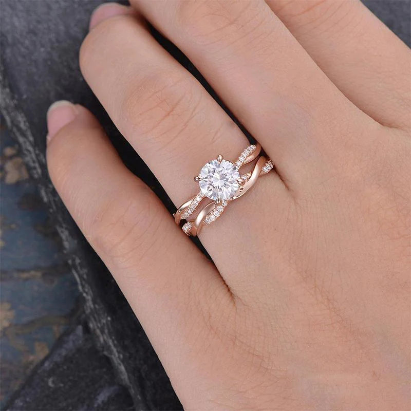 2.0ct Sona Diamond Wedding Band 925 Sterling Silver