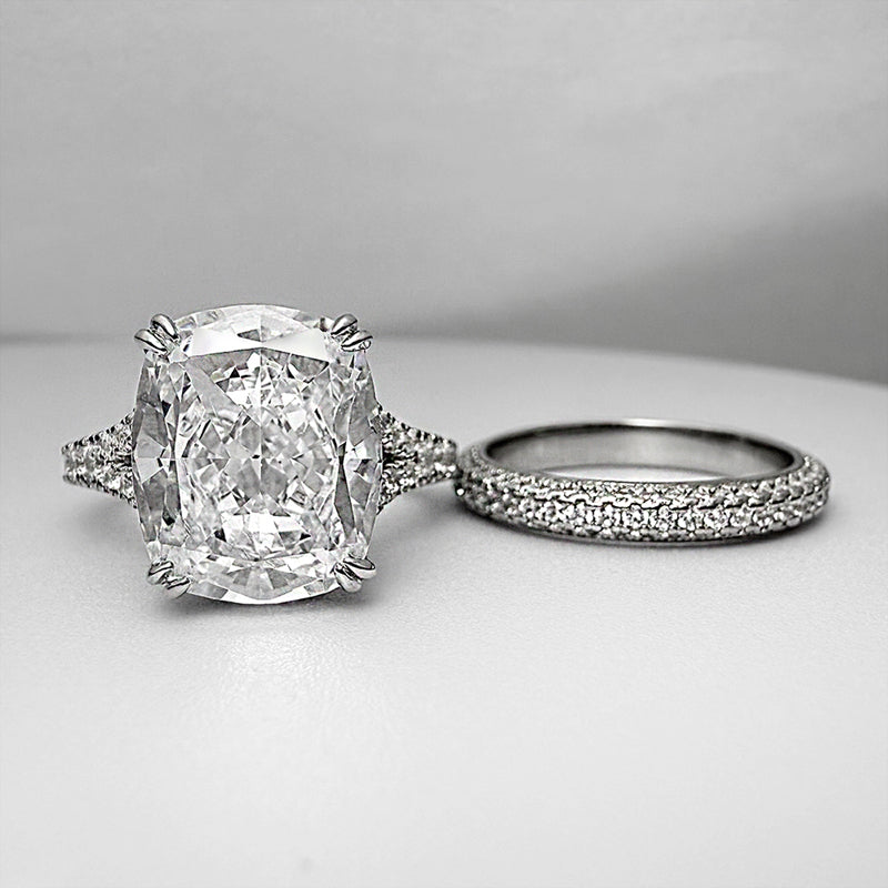 2pcs Ring Set in 925 Sterling Silver with 7.0 carat