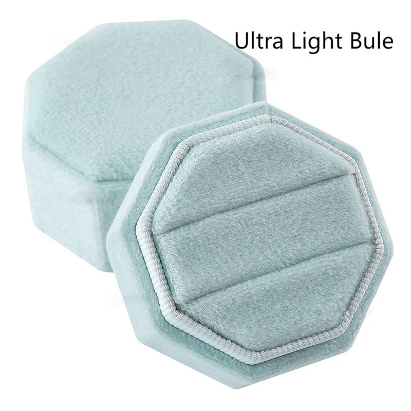 Octagonal flannel jewelry box Premium ring box