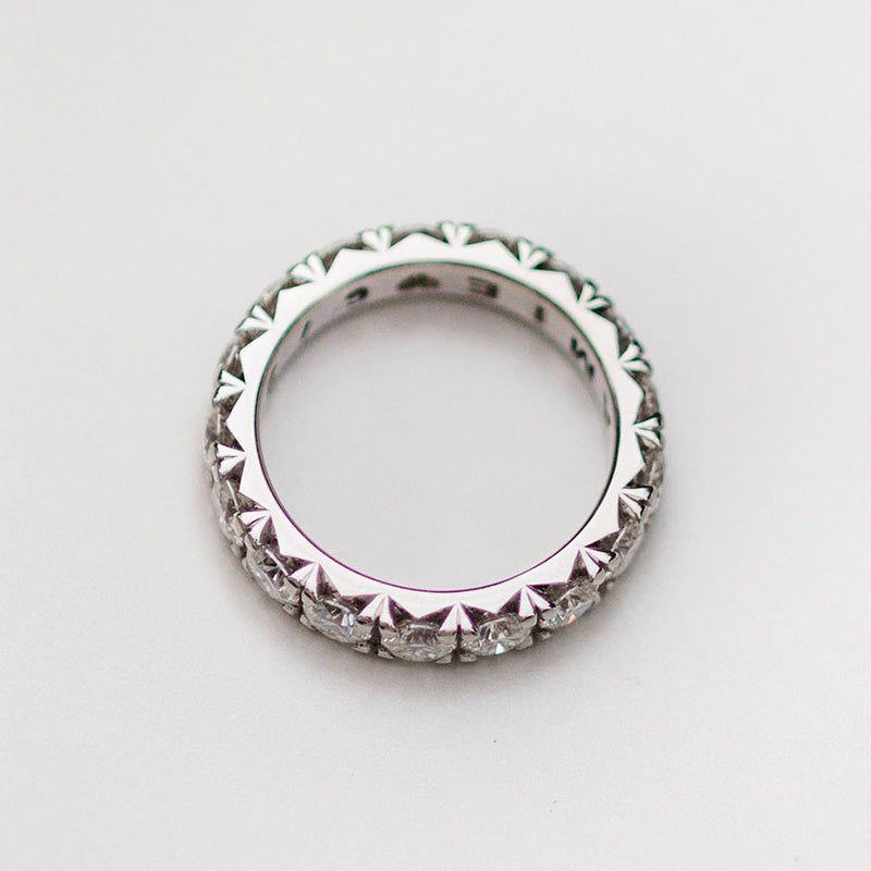 4.3Ct Round Cut Wedding Band - 925 Silver White Gold Plated
