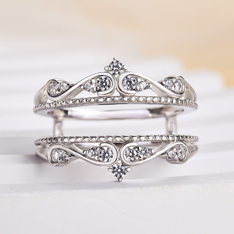 0.25Ct Sona Diamond Solitaire Ring - White Gold Plated 925 Silver