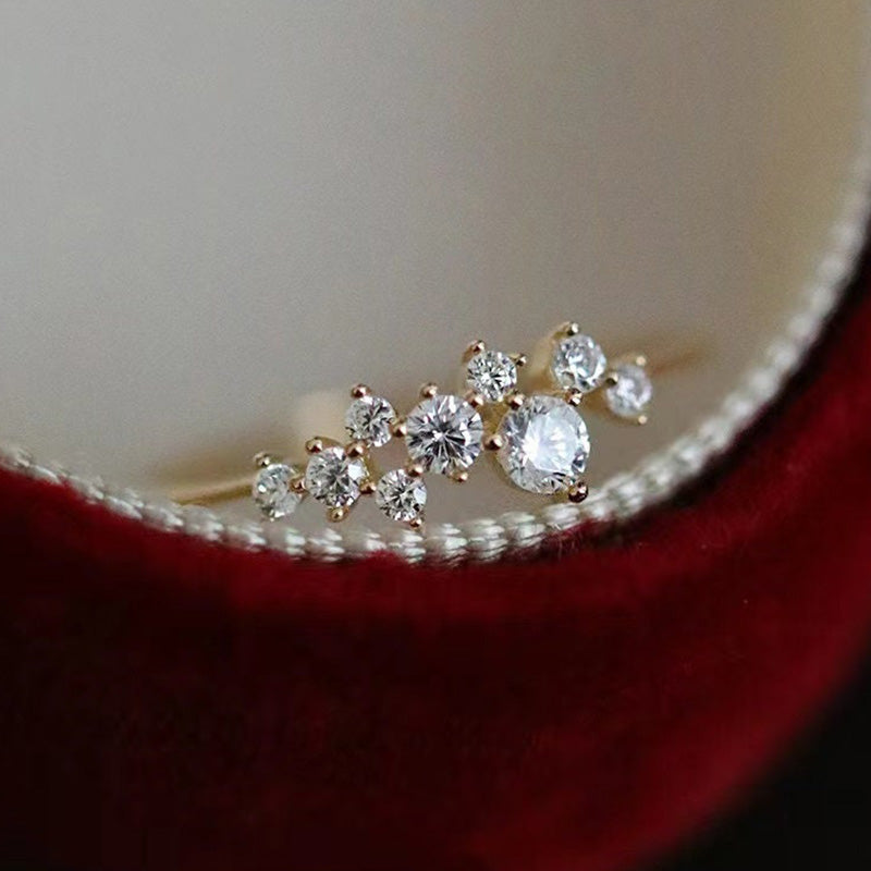 925 Silver Gold Plated 1ct Sona Diamond Wedding Band