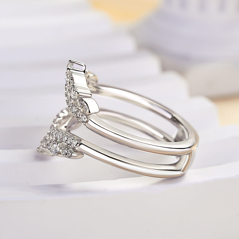1.0 Carat Simulated Diamond Ring in 925 Sterling Silver