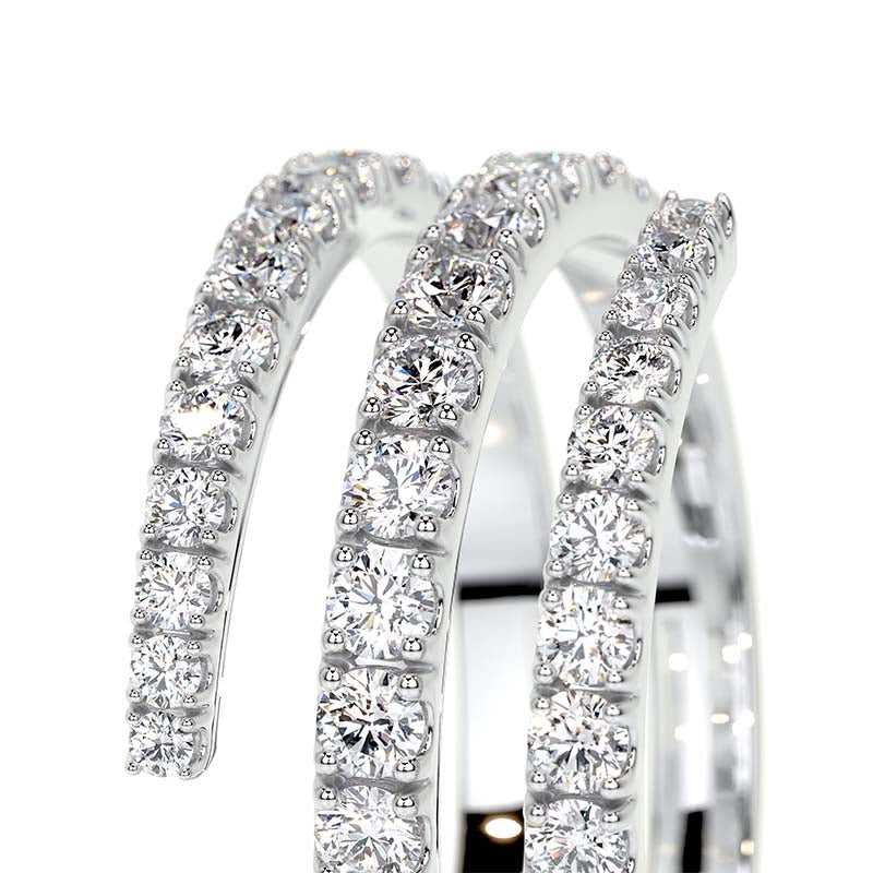 1.0ct Round Cut Simulated Diamond Wedding Band – White Gold Plated