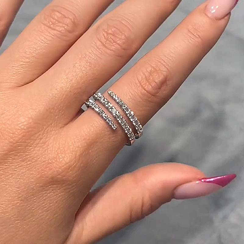 1.0ct Round Cut Simulated Diamond Wedding Band – White Gold Plated