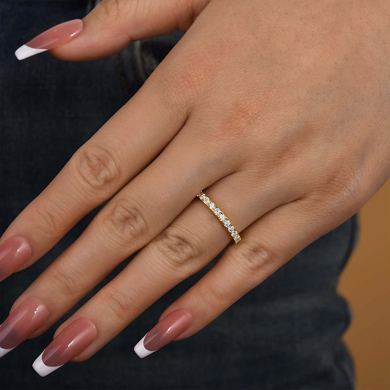 925 Silver Two-Tone 0.4ct Diamond Wedding Band
