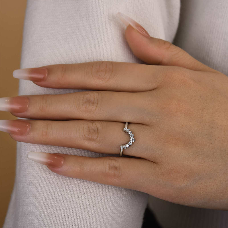 925 Silver Two-Tone 0.5ct Diamond Wedding Band