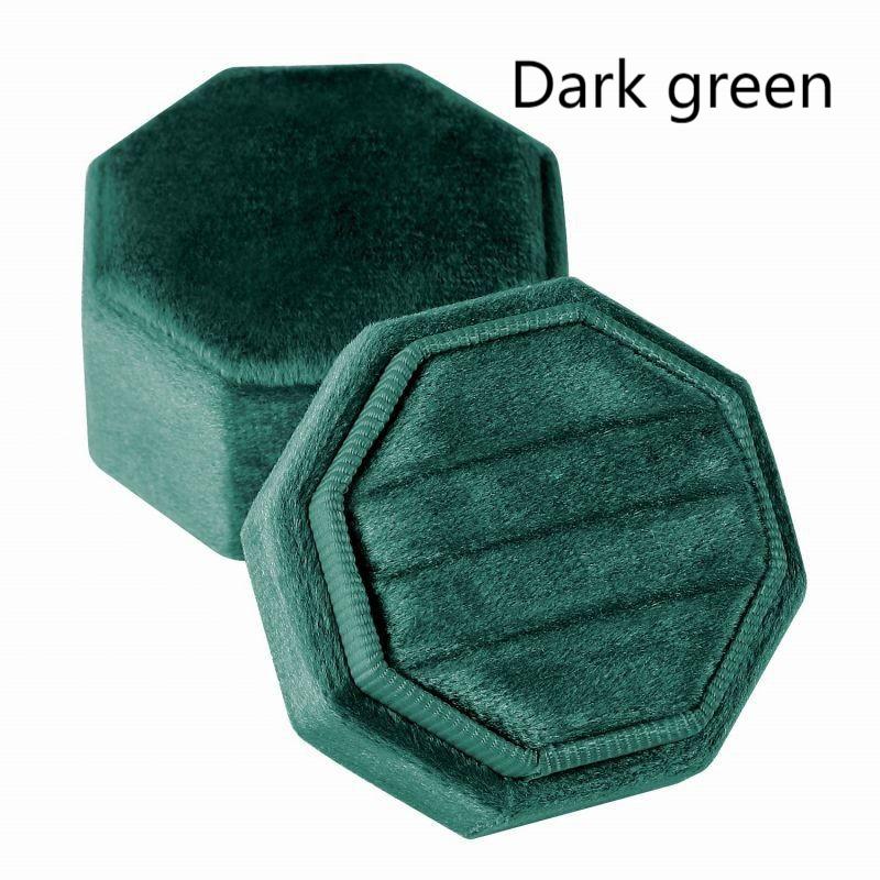 Octagonal flannel jewelry box Premium ring box