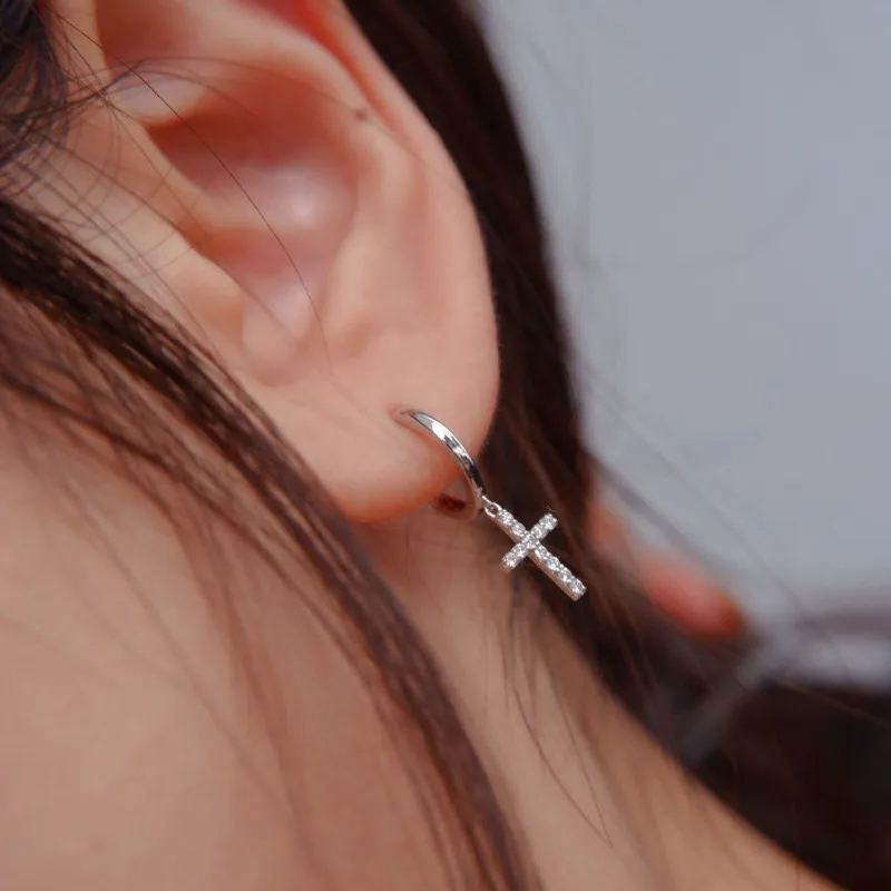 Luxury 925 Silver White Gold Plated Sona Diamond Earrings