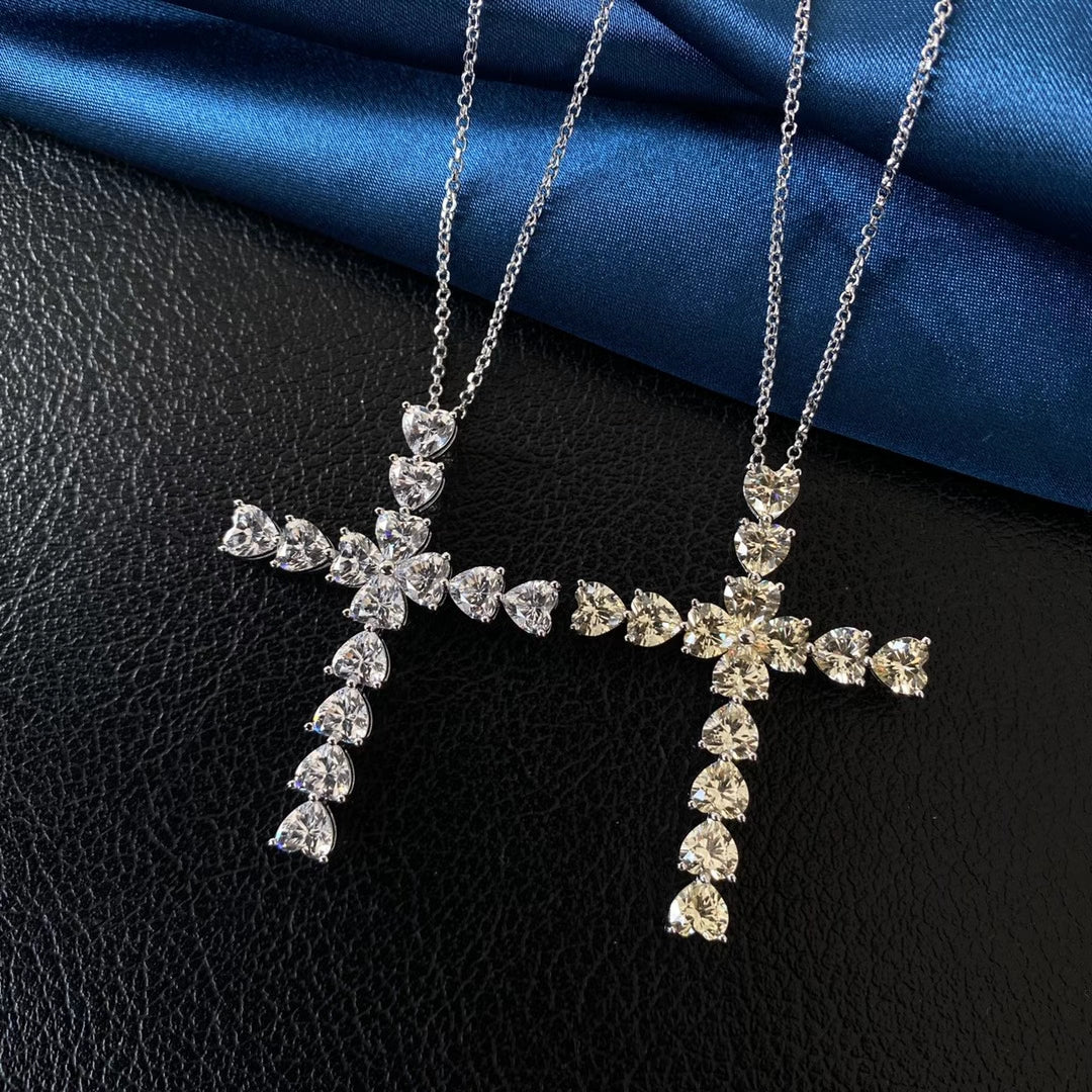 Heart-Cut Simulated Diamond Necklace for Everlasting Love