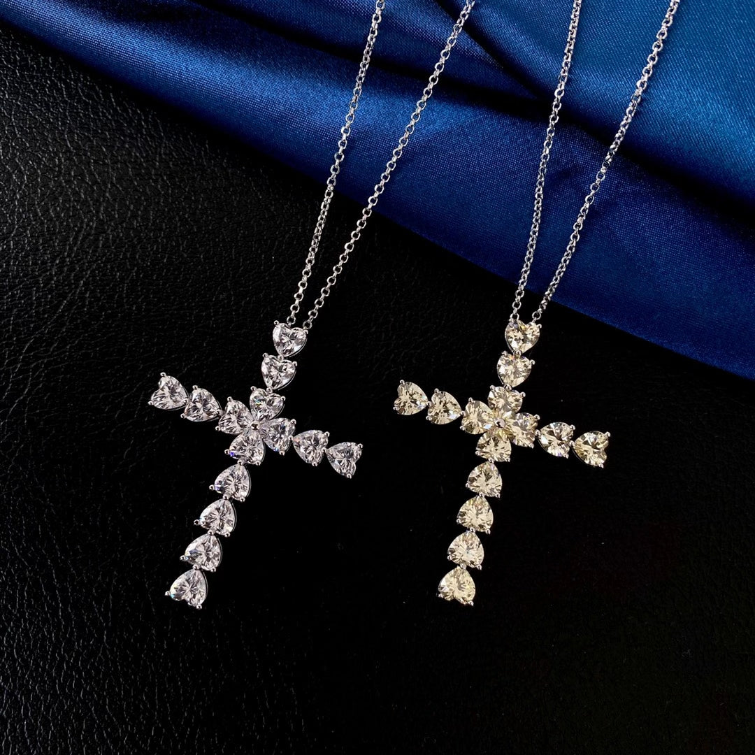 Heart-Cut Simulated Diamond Necklace for Everlasting Love