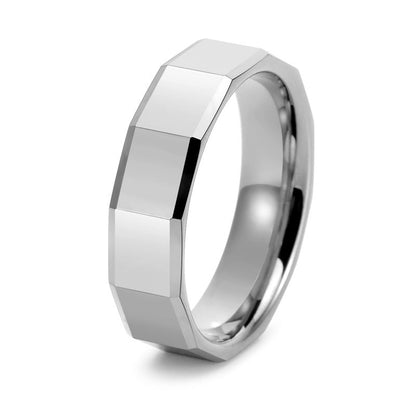 Tungsten Carbide Men's Band Three Gold Options