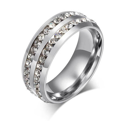 925 Silver Three-Tone 1ct Sona Diamond Men's Wedding Band