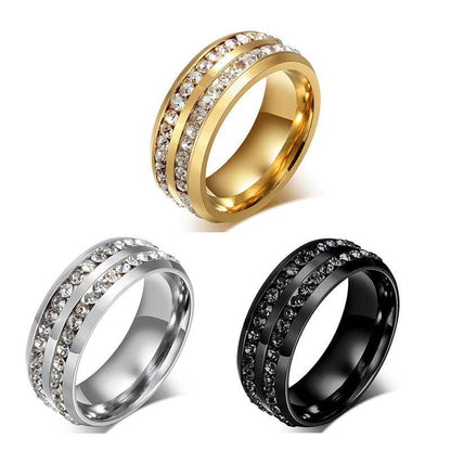 925 Silver Three-Tone 1ct Sona Diamond Men's Wedding Band