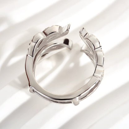 925 Silver White Gold Plated 0.25ct G-White Diamond Band