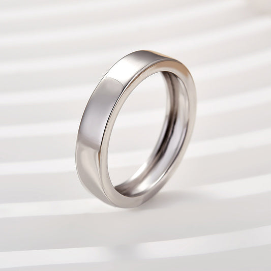 4mm 925 Sterling Silver Dual-Tone Gold Plated Band