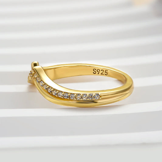 Dainty 0.15Ct Round Simulated Diamond Sterling Silver Ring