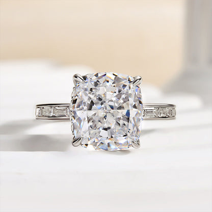 4.5 Carat Cushion Cut Diamond Halo Ring