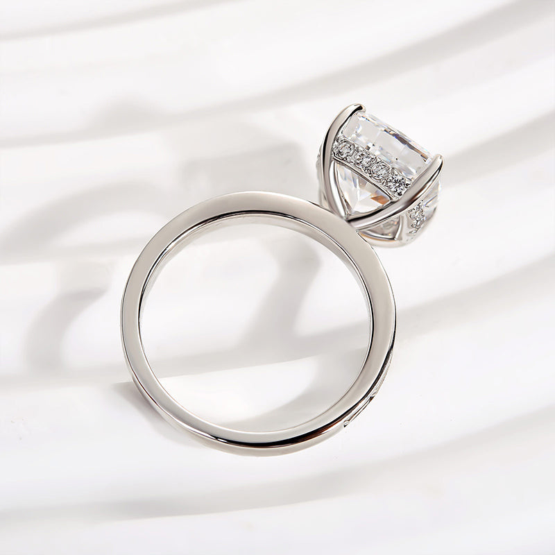 4.5 Carat Cushion Cut Diamond Halo Ring