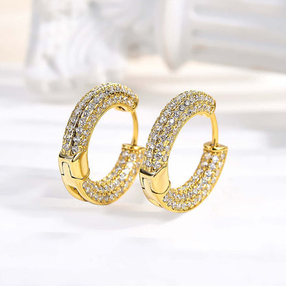 1Ct Round Cut Diamond Ring 925 Silver Yellow Gold