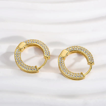 1Ct Round Cut Diamond Ring 925 Silver Yellow Gold