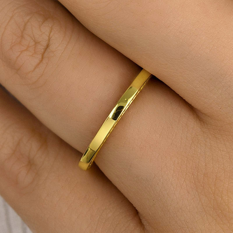 925 Sterling Silver 18K Gold Plated 0.4CT Simulated Diamond Ring