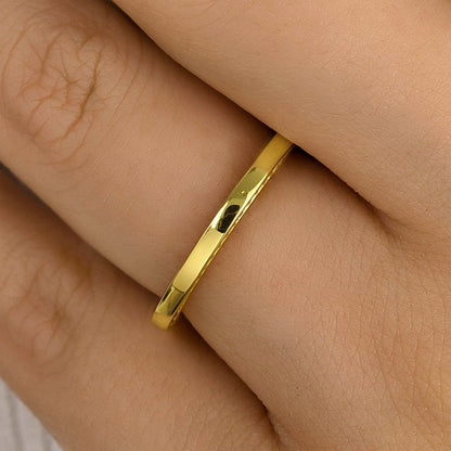 925 Sterling Silver 18K Gold Plated 0.4CT Simulated Diamond Ring