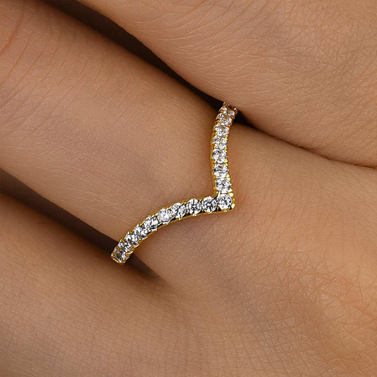 0.5Ct Round Simulated Diamond Tri-Color Gold Ring