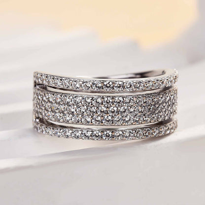 2.0ct Round Cut Simulated Diamond Wedding Band – White Gold Plated