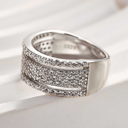 2.0ct Round Cut Simulated Diamond Wedding Band – White Gold Plated