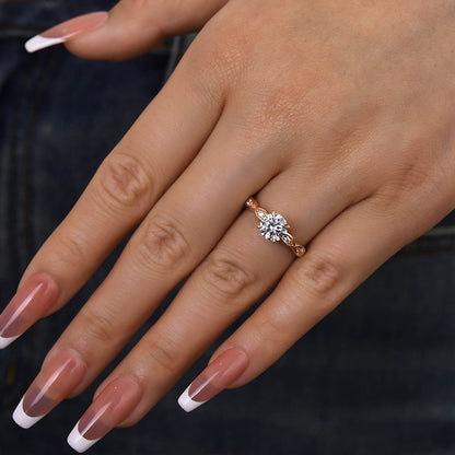 1.0 Carat Rose Gold Solitaire Promise Ring
