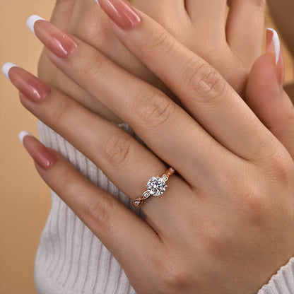 1.0 Carat Rose Gold Solitaire Promise Ring