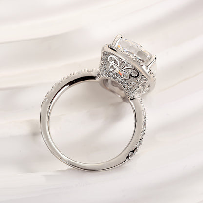 9 Carat Cushion Cut Diamond Statement Ring