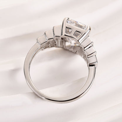 5 Carat Emerald Cut Diamond Statement Ring