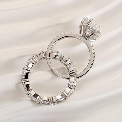 5Ct Pear Diamond Ring with 3Ct Pear Accents