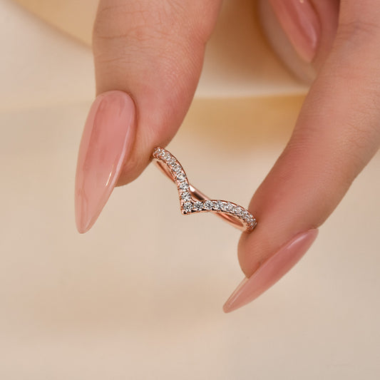 0.5Ct Round Simulated Diamond Tri-Color Gold Ring