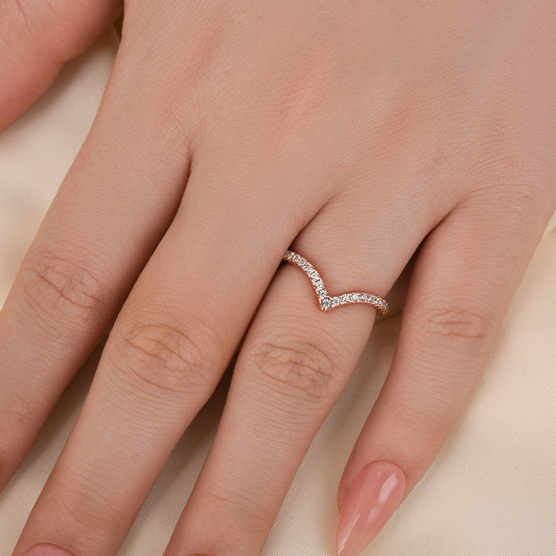0.5Ct Round Simulated Diamond Tri-Color Gold Ring