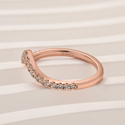 0.5Ct Round Simulated Diamond Tri-Color Gold Ring