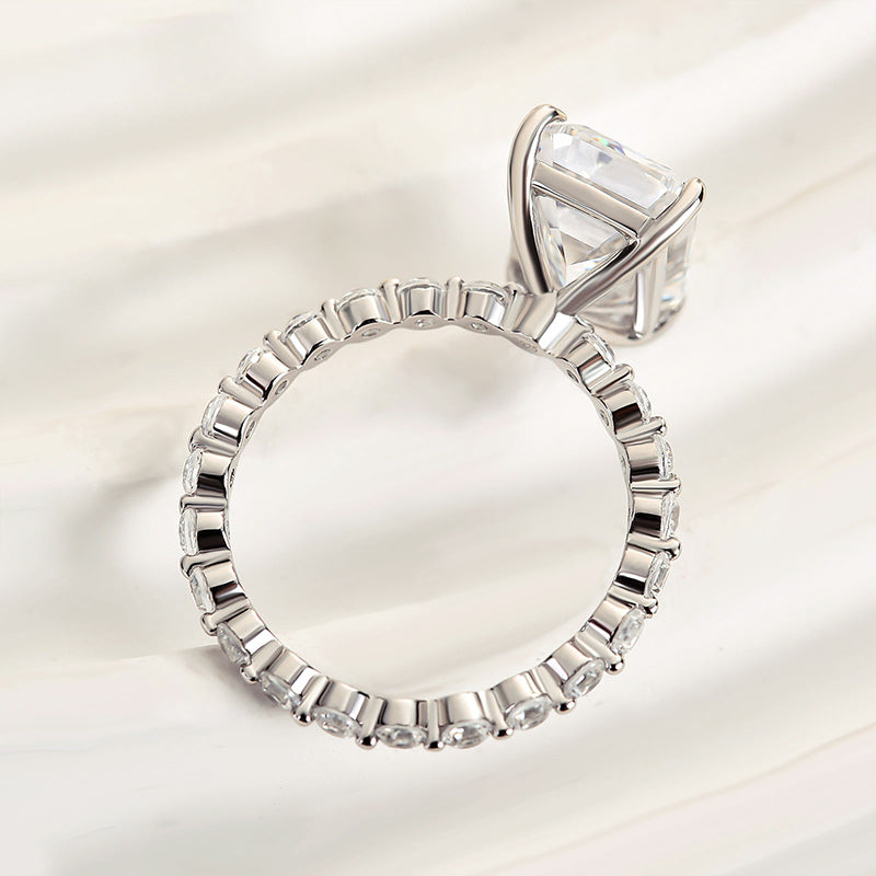 5.0 Carat Emerald Cut Diamond Travel Ring