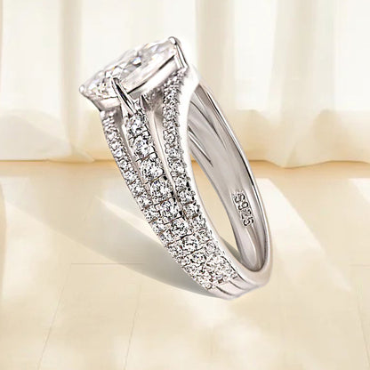 3 Rings Engagement Ring with Exquisite Princess Cut Ziron for Women Item no. HT099A