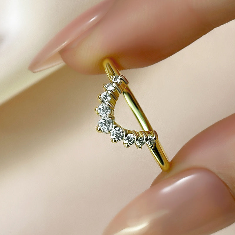 925 Silver Two-Tone 0.5ct Diamond Wedding Band