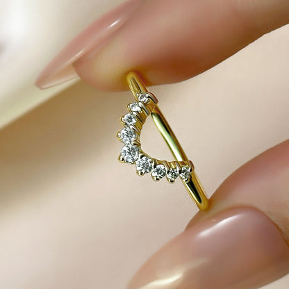 925 Silver Two-Tone 0.5ct Diamond Wedding Band