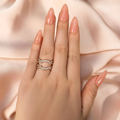 Vintage Round Cut Wedding Band – Sterling Silver