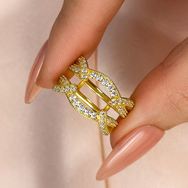 Vintage Round Cut Wedding Band – Sterling Silver