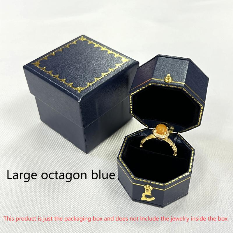 Vintage Oversized Light Luxury Jewelry Box Heart-shaped Engagement Rring Box
