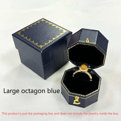 Vintage Oversized Light Luxury Jewelry Box Heart-shaped Engagement Rring Box