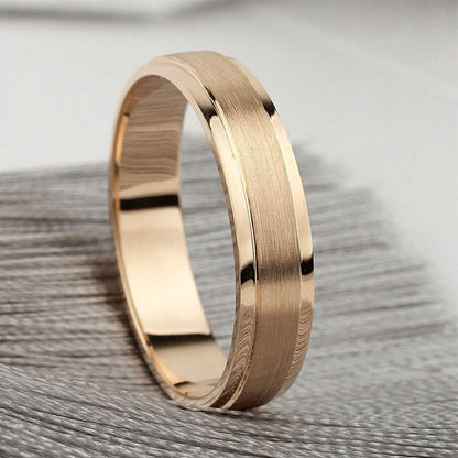 925 Sterling Silver Two-Tone Diamond Wedding Band Set